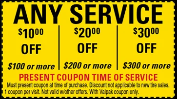 Any service discount